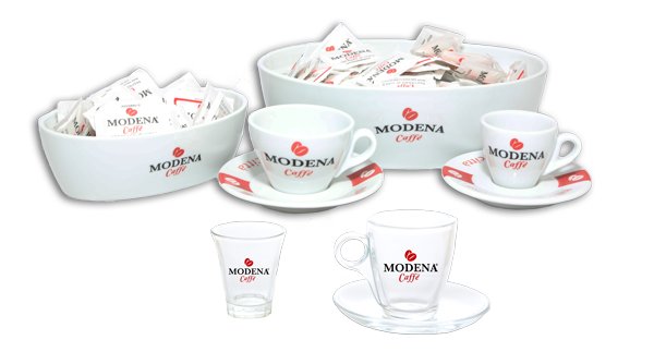 Linea ceramica e vetro | Modena Caffè
